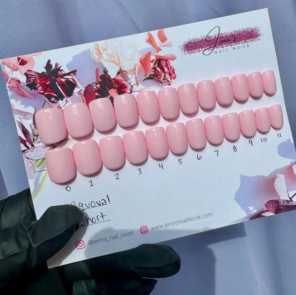 145 - 02 Press On Nails (Short Squoval) - Jenn's Nail Nook - Painted Door on Main