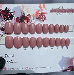 145 - 04 Press On Nails (XXShort Round) - Jenn's Nail Nook - Painted Door on Main
