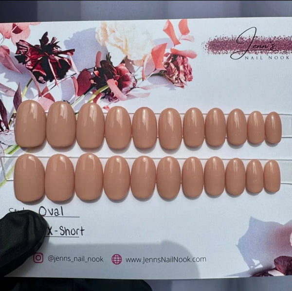 145 - 05 Press On Nails (XShort Oval) - Jenn's Nail Nook - Painted Door on Main