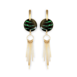 Geometric Butterfly Wing Earrings - Painted Door on Main - 147 Monarca Jewelry & Decor