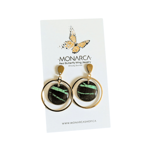 Geometric Butterfly Wing Earrings - Painted Door on Main - 147 Monarca Jewelry & Decor