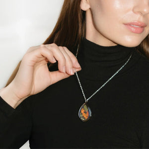 Teardrop Pendant Necklace - Monarca Jewelry & Decor - Painted Door on Main