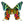Round Butterfly Wing Pendant Necklace - Painted Door on Main - 147 Monarca Jewelry & Decor