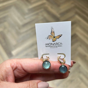 147 - 07 Huggie Hoop Earrings - Monarca Jewelry & Decor - Painted Door on Main