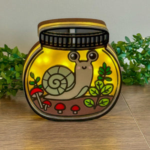 151 - 02 Acrylic & Wood Desk Lamps - Noodle Art - Painted Door on Main