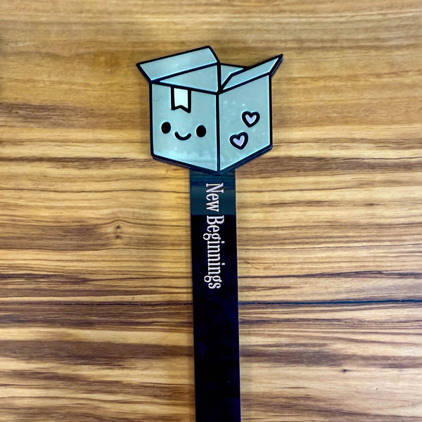 151 - 03 Acrylic Plant Stakes - Noodle Art - Painted Door on Main