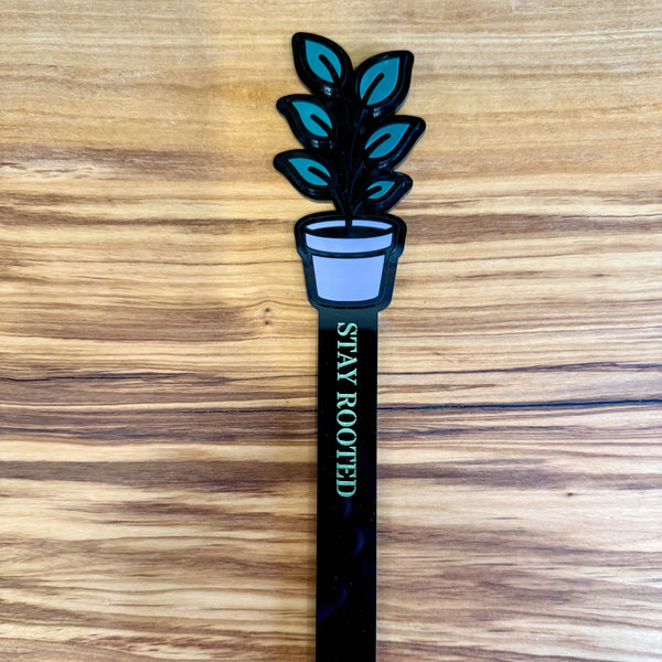 151 - 03 Acrylic Plant Stakes - Noodle Art - Painted Door on Main