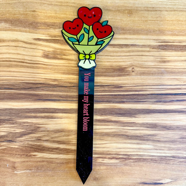 151 - 03 Acrylic Plant Stakes - Noodle Art - Painted Door on Main