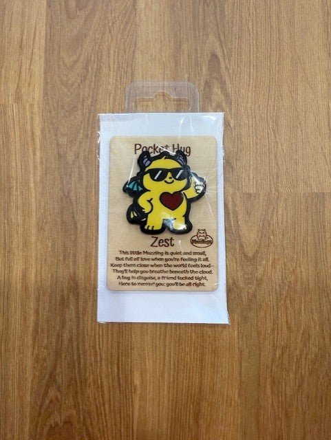 151 - 11 Monster Pocket Hug - Noodle Art - Painted Door on Main