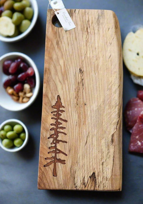 152 - 04 Wood & Epoxy Charcuterie Boards - Crooked Tree Wood Art - Painted Door on Main