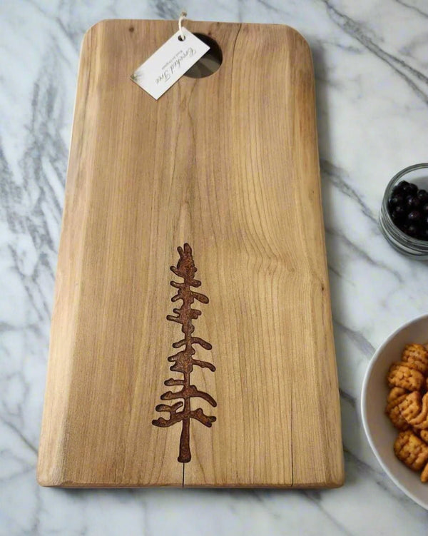 152 - 04 Wood & Epoxy Charcuterie Boards - Crooked Tree Wood Art - Painted Door on Main