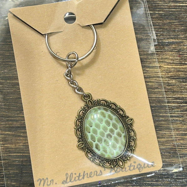 153 - 03 Ornate Snakeskin Keychains - Mr Slithers' Boutique - Painted Door on Main