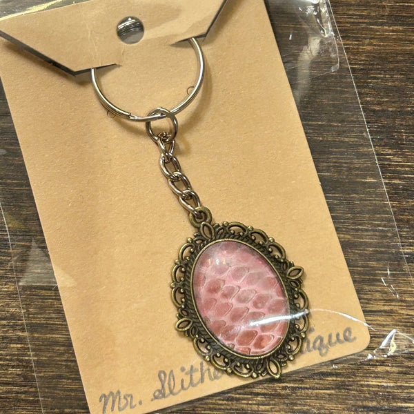 153 - 03 Ornate Snakeskin Keychains - Mr Slithers' Boutique - Painted Door on Main