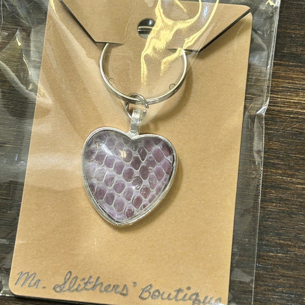 153 - 05 Heart Snakeskin Keychains - Mr Slithers' Boutique - Painted Door on Main