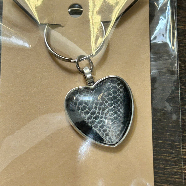 153 - 05 Heart Snakeskin Keychains - Mr Slithers' Boutique - Painted Door on Main