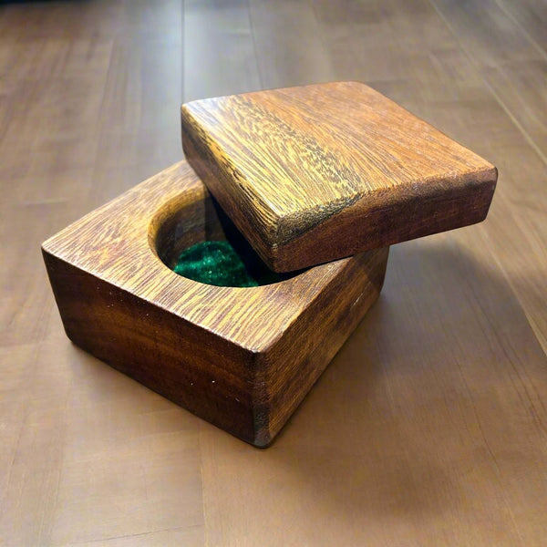 154 - 03 Swivel Lid Wood Box - Bob Shave Woodworks - Painted Door on Main
