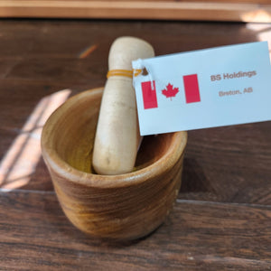 154 - 11 Mortar + Pestle (maple) - Bob Shave Woodworks - Painted Door on Main