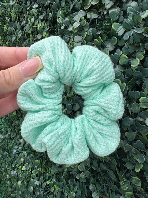 155 - 01 Organic Waffle Scrunchies - Alayna B & Co. - Painted Door on Main