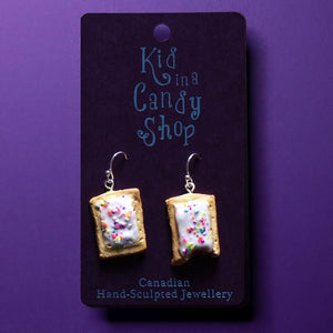 159 - 03 Pop Tart Earrings - Kid in a Candy Shop - Painted Door on Main