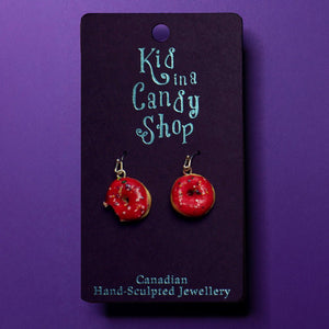 159 - 06 Donut Earrings - Kid in a Candy Shop - Painted Door on Main