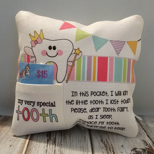 117-12 Tooth Fairy Pillows - Wishing Star Designs