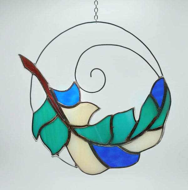 009-15 Feather Circle - A Touch Of Glass