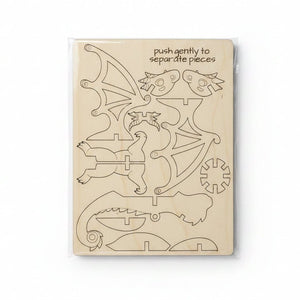 3D Dragon Wooden Puzzle Kit - Painted Door on Main