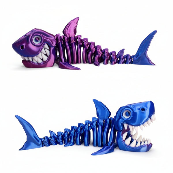 3D Printed Flexi Shark - Layer Slayerz - Painted Door on Main