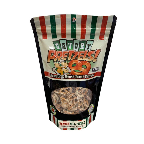 808 - 12 Gourmet Pretzels - Chocolate Moose Fudge Factory - Painted Door on Main