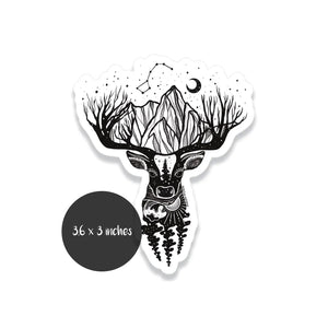 839 - 01 Vinyl Stickers - Mountain Mornings - Painted Door on Main