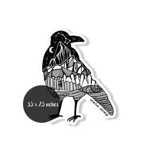 839 - 01 Vinyl Stickers - Mountain Mornings - Painted Door on Main
