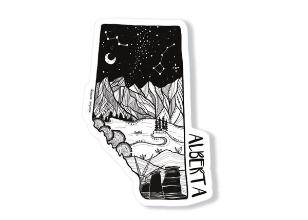 839 - 01 Vinyl Stickers - Mountain Mornings - Painted Door on Main