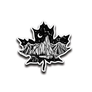 839 - 01 Vinyl Stickers - Mountain Mornings - Painted Door on Main