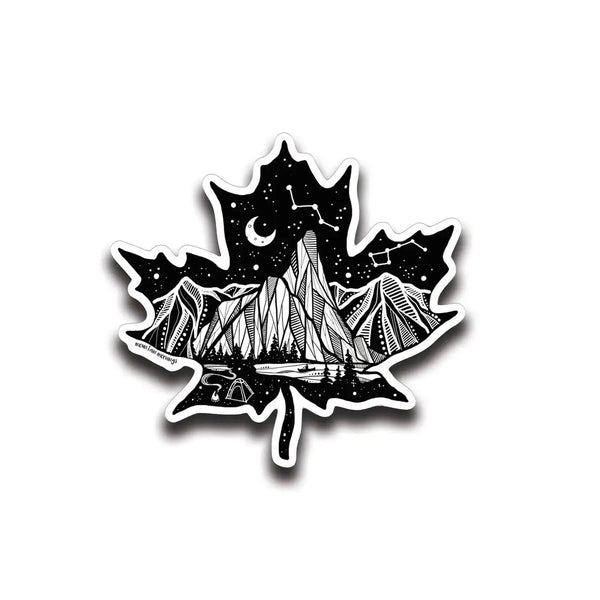 839 - 01 Vinyl Stickers - Mountain Mornings - Painted Door on Main