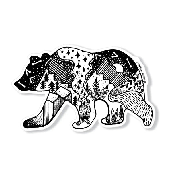 839 - 01 Vinyl Stickers - Mountain Mornings - Painted Door on Main