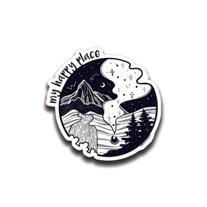839 - 01 Vinyl Stickers - Mountain Mornings - Painted Door on Main