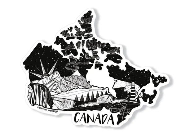 839 - 01 Vinyl Stickers - Mountain Mornings - Painted Door on Main