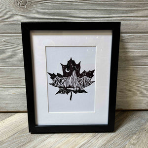 839 - 06 Maple Leaf Art Print - Mountain Mornings - Painted Door on Main
