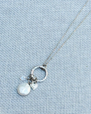 842 - 21 Swarovski Crystal & Freshwater Pearl Necklace - Gracie Rose Designs - Painted Door on Main