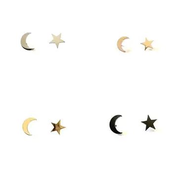 846 - 15 Moon & Star Earrings - Royce and Oak - Painted Door on Main