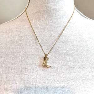 846 - 17 Western Boot Necklace - Royce and Oak - Painted Door on Main