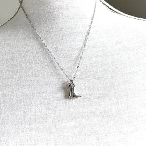 846 - 17 Western Boot Necklace - Royce and Oak - Painted Door on Main
