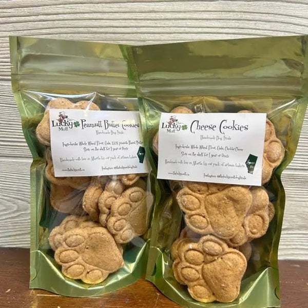 848 - 02 Paw Print Treats - The Lucky Mutt - Painted Door on Main