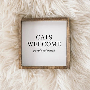 852 - 04 Small Wood Signs - William Rae Designs - Painted Door on Main