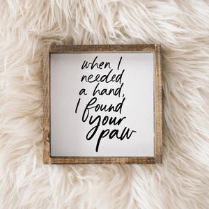 852 - 04 Small Wood Signs - William Rae Designs - Painted Door on Main