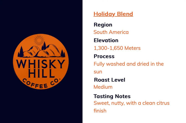 853 - 04 Holiday Blend - Whisky Hill Coffee - Painted Door on Main