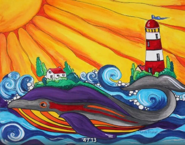 854 - 01 Contemporary Landscape Prints - Art by Linda Finstad - Painted Door on Main