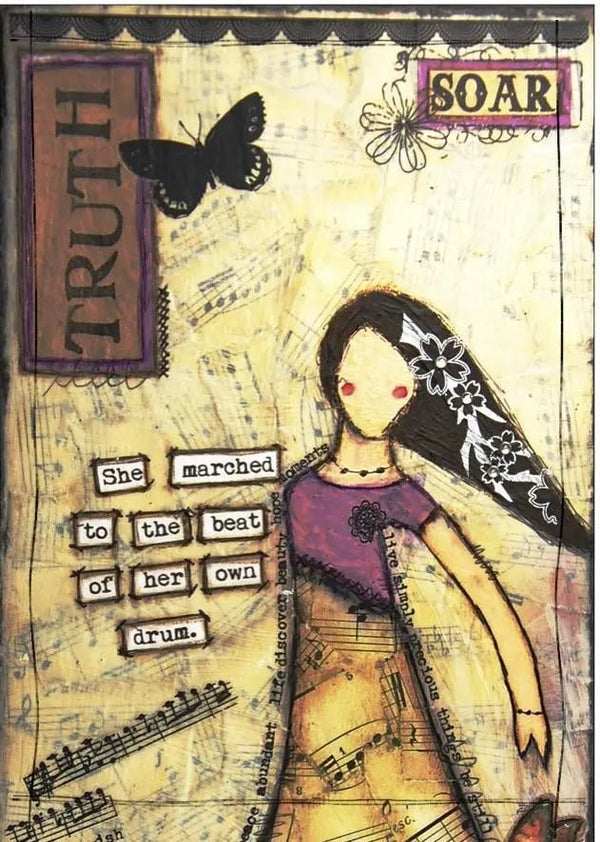 857 - 01 She Art Cards - Fearless hART - Painted Door on Main