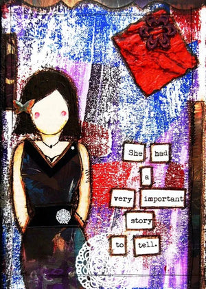 857 - 02 She Art Prints - Fearless hART - Painted Door on Main