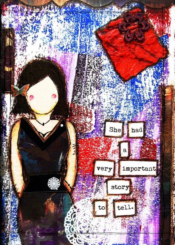 857 - 02 She Art Prints - Fearless hART - Painted Door on Main